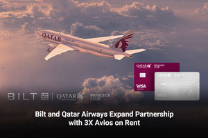 Bilt and Qatar Airways Expand Partnership with 3X Avios on Rent