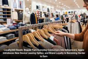 Loyalty360 Reads: Brands Turn Everyday Consumers Into Influencers, Apple Introduces New Device Leasing Option, and Brand Loyalty Is Becoming Harder to Earn 